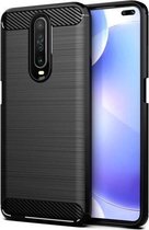 Carbon Case Flexible Cover TPU Case for Xiaomi Redmi K30 black