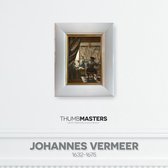 De schilderkunst - Witte lijst met gouden kader - 21x26cm | Thumbmasters | Klein meesterwerk van Johannes Vermeer