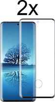 Samsung S21 Ultra Screenprotector - Beschermglas Samsung galaxy S21 Ultra Screen Protector Glas - Full Glue cover - 2 stuks