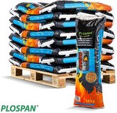 Plospan Houtpellets "wit" (naaldhout) ENplus A1, DINplus A1, Better Biomass 28 zakken a 14 kg