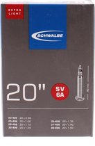 Schwalbe SV6A X-Light - Binnenband Fiets - Frans Ventiel - 40 mm - 20 x 1 1/8 - 1 1/4 - 150