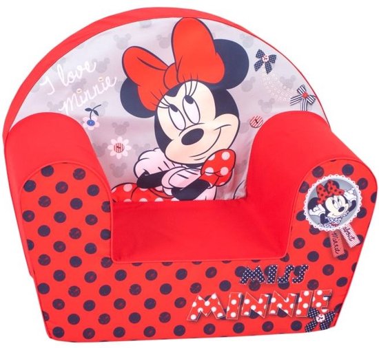 Nicotoy Kinderstoel Minnie Mouse 42 X 50 X 32 Cm Rood