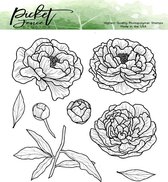 Peony Boquet Clear Stamps (F-106)