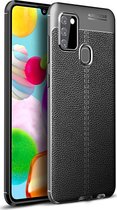 Samsung Galaxy A21s Hoesje - Mobigear - Luxury Serie - TPU Backcover - Zwart - Hoesje Geschikt Voor Samsung Galaxy A21s