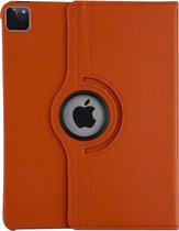Apple iPad Pro 12.9 (2021) Book Case Tablethoes - Oranje - 360 Graden Draaibaar