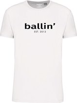 Ballin Est. 2013 - Heren Tee SS Regular Fit Shirt - Wit - Maat L