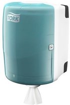 Bol.com Tork Centerfeed Dispenser Wit en Turquoise W2 Robuust Design (653000) aanbieding