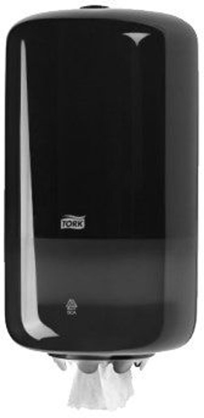 Distributeur de papier de nettoyage Tork Mini Centerfeed Plastique Noir M1