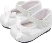 Dolldreams | Poppenkleding - Witte schoenen met strikje - Ballerina's geschikt voor pop zoals Baby Born - 7 cm