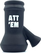 Att'em - Bier snorkel - Biersnorkel - Drankspel - Attem - Zwart