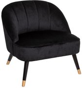 Velvet Fauteuil Fara Zwart