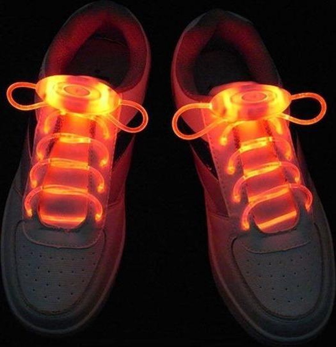 Lichtgevende veters / schoenveters LED oranje (light up)