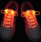 Lichtgevende veters / schoenveters LED oranje (light up)
