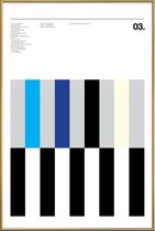 JUNIQE - Poster met kunststof lijst The Beatles Abbey Road -13x18