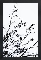 JUNIQE - Poster in houten lijst Winter Silhouettes 1 -20x30 /Wit &