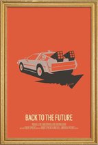 JUNIQE - Poster met houten lijst Back to the Future 2 - minimalistisch