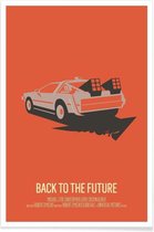 JUNIQE - Poster Back to the Future 2 - minimalistisch -20x30 /Oranje &