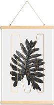 JUNIQE - Posterhanger Plants M -40x60 /Grijs & Ivoor
