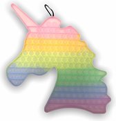 Fidget Toys - 30cm Eenhoorn - Pop It Fidget Toy - Unicorn Pop It XL - Regenboog Glow In The Dark - Glitter