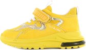Shoesme gele sneakers met shiny striping