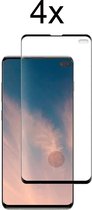 Samsung S10 Plus Screenprotector - Beschermglas Samsung galaxy S10 Plus Screen Protector Glas - Full cover - 4 stuks