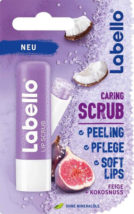 Labello Caring Scrub Fig Coconut Lippenbalsem