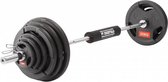 Powerlifter Compact Complete Olympische Halterset met 182 cm Halterstang en 107,5 kg olympische halterschijven - 50 mm boring