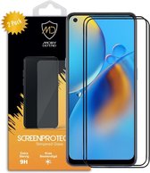 2-Pack Oppo A74 4G Screenprotectors - MobyDefend Gehard Glas Screensavers - Zwarte Randen - Screen Protectors - Glasplaatjes Geschikt Voor: Oppo A74 4G