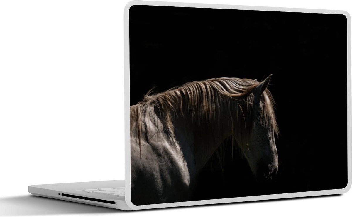Afbeelding van product SleevesAndCases  Laptop sticker - 12.3 inch - Paard - Dieren - Wit