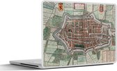 Laptop sticker - 12.3 inch - Plattegrond - Vintage - Alkmaar - 30x22cm - Laptopstickers - Laptop skin - Cover