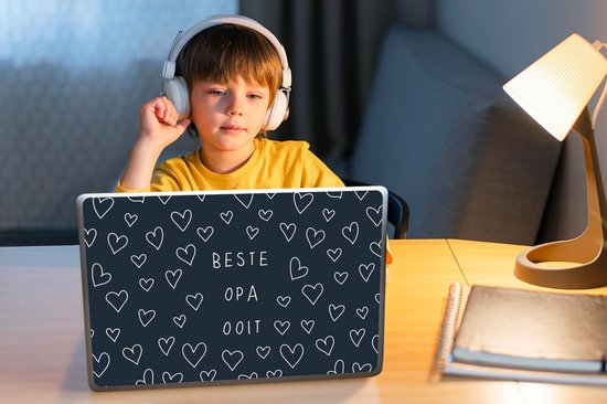 Sticker pour ordinateur portable - 13,3 pouces - Cadeau de Vaderdag - Grand-père - Citation