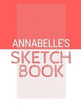Annabelle's Sketchbook: Personalized red sketchbook with name