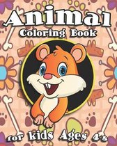 Animal Coloring Book For Kids Ages 4-8