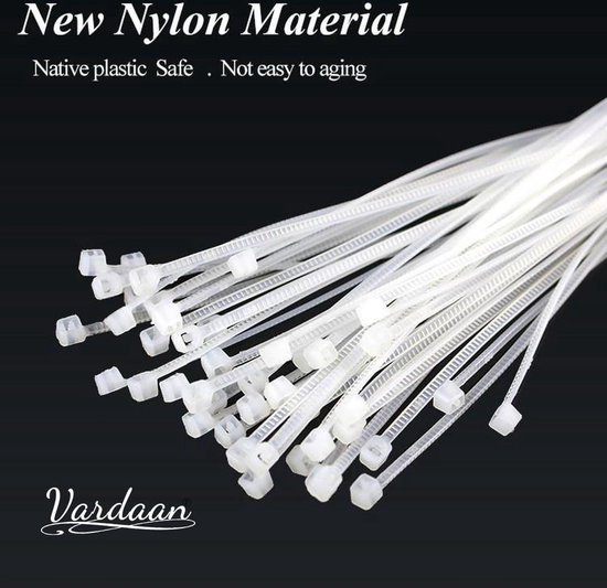 Tie Wraps - Tie Ribs - Kabelbinders - Transparate Zip Ties - 250x2,5mm - 50 stuks