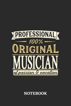 Professional Original Musician Notebook of Passion and Vocation