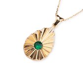 Hemels juwelier- 14k geelgouden ketting met hanger- Dames- Goud- HML796 - Cadeautje