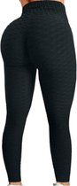 Miresa - Sexy Sportleggings / Fitness & Yoga Leggings - Zwart - Maat XL