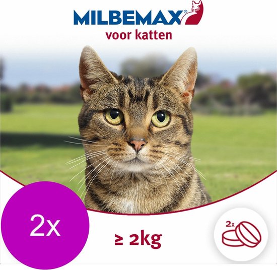 Elanco Milbemax Kat - Anti wormenmiddel - 2 x 2 tab 2-8kg - Milbemax
