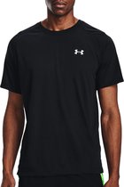 Under Armour Streaker Sportshirt - Maat XL  - Mannen - zwart