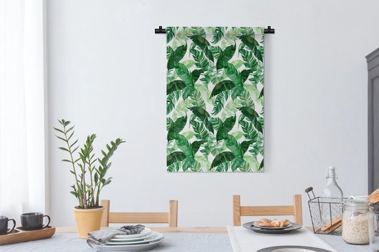 Tapisserie - Tapisserie - Feuilles - Vert - Motif - 60x90 cm - Tapisserie