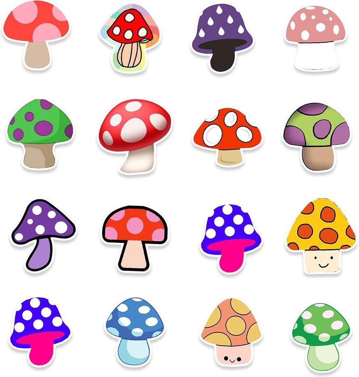 Ymapinc Waterbestendige kleine vos-stickerset, 50 stuks, super schattige stickers voor herfst, laptop, auto en bagage