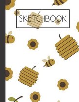 Sketchbook: Honey Bees 200 Page Sketchbook