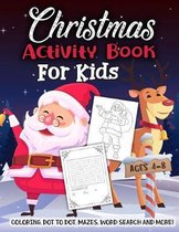 Christmas Activity Book for Kids Ages 4-8