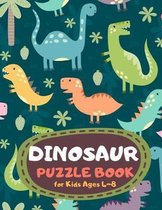 Dinosaur Puzzle Book for Kids Ages 4-8