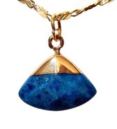 Lapis Lazuli Hanger Verguld