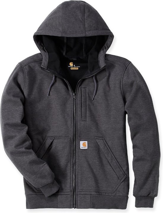 Carhartt 101759 Wind Fighter Hooded Sweatshirt - Relaxed Fit - Carbon Heather - L
