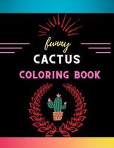 Funny cactus coloring book