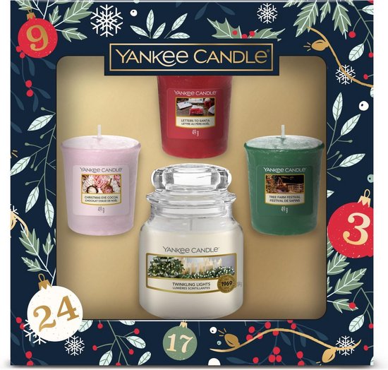 Yankee Candle Compte à rebours pour Noël - Coffret-cadeau de bougies  parfumées - 1... | bol.com