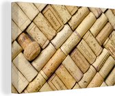 Bouchons soigneusement posés 180x120 cm - Tirage photo sur toile (Décoration murale salon / chambre) / Arbres Peintures sur toile XXL / Groot format!