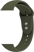 Geschikt voor Apple Watch Bandje - Apple watch bandjes - Siliconen - Donker Groen - 42/44mm